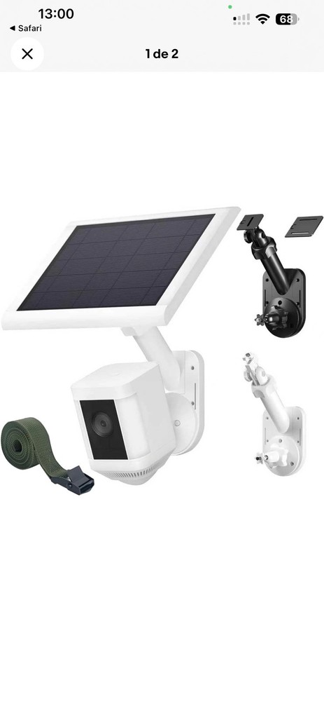 Wall Mount for Ring Cameras & Solar Panels - White