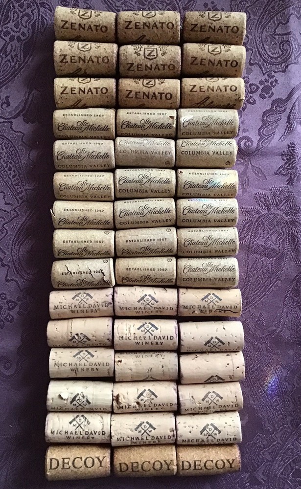 45 Used Wine Bottle Corks Four Assorted Brands