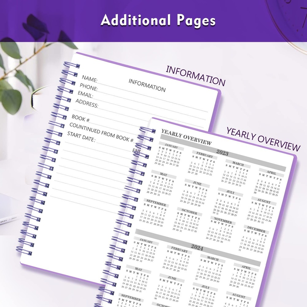 Check Registers for Personal Checkbook, Medium ( 5.8'' x 8.3'' ), Purple