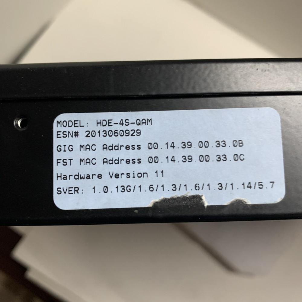 BLONDER TONGUE HDE-4S-QAM HD ENCODER