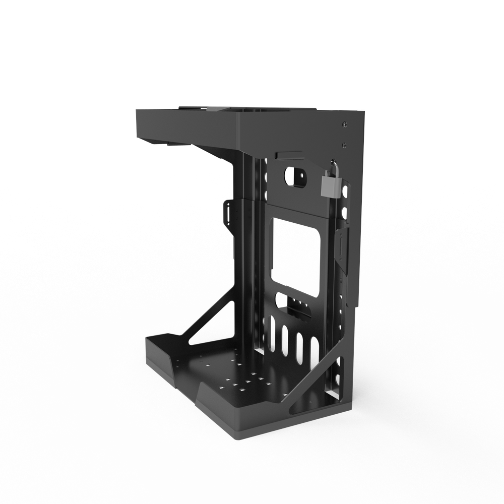 Adjustable Backpack Blower Sprayer Rack for Open and Enclosed Landscape Trailer