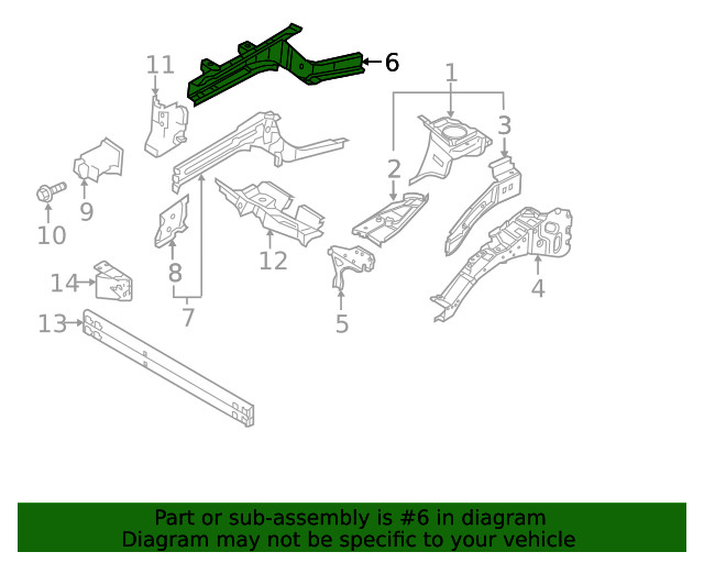 Genuine Nissan Inner Rail G5111-5SAMA