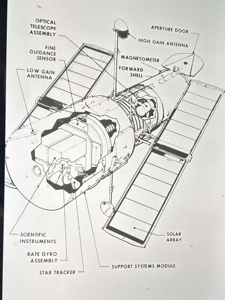 1978 NASA KSC Shuttle Space Telescope Satellite Presentation Transparency-160