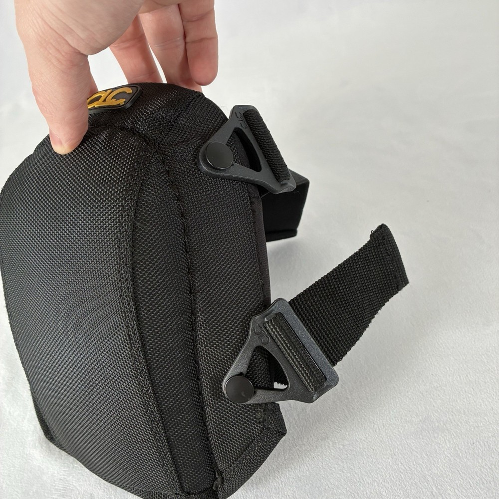 CLC Work Gear Heavy-Duty Flooring Kneepads Black Adjustable w/ Foam Padding