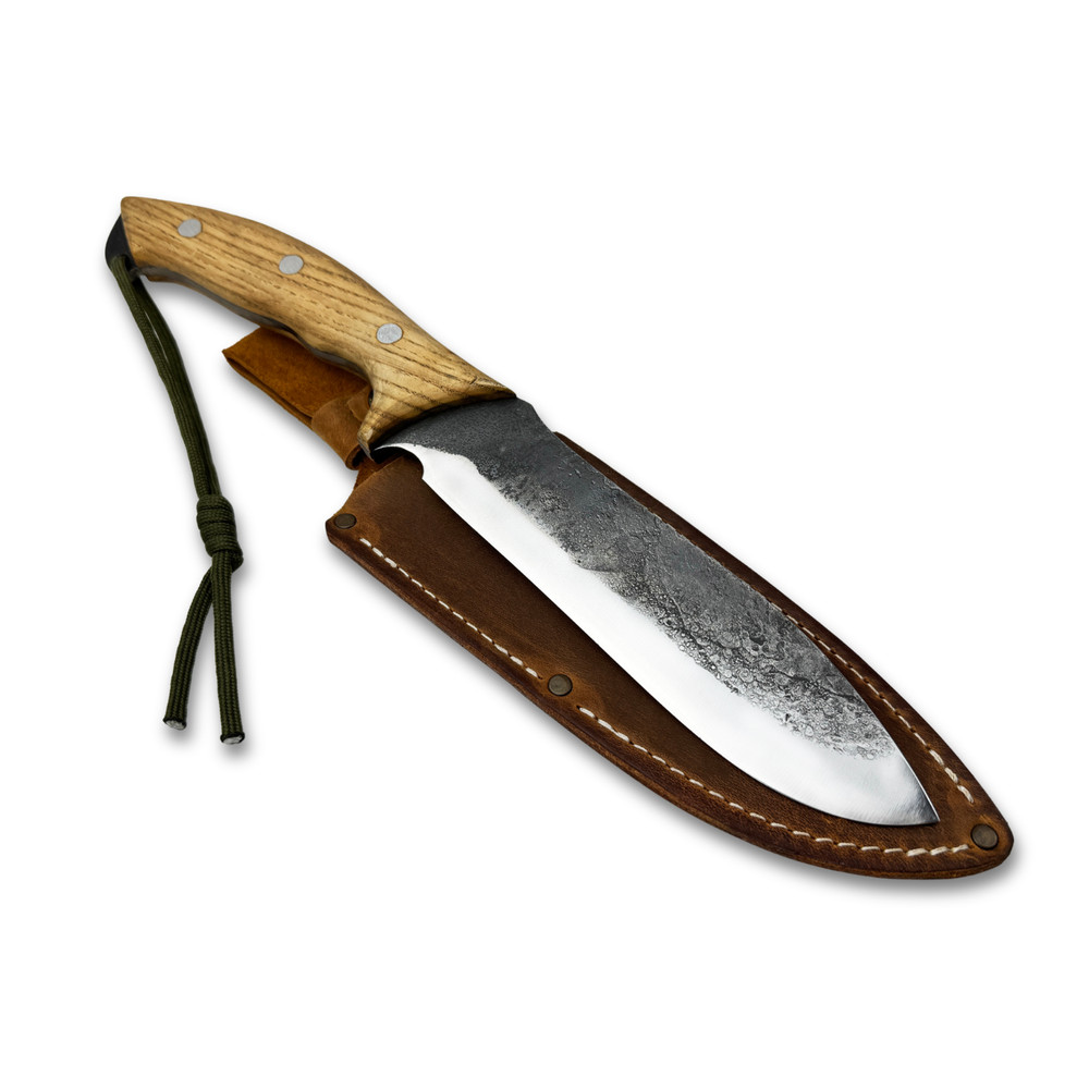 Forged Hunting Knife. Razor Sharp Blade (Fixed Blade). Tools for Camping.