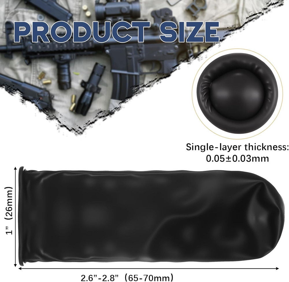 200 Pcs Muzzleloader Accessories Rifle Muzzle Cover - Black Barrel Dust Protecto