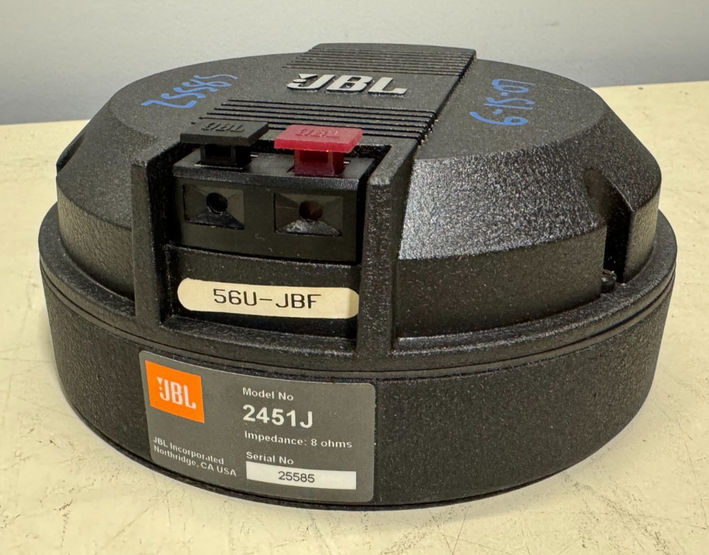 JBL 2451J Neodymium High Frequency Compression Driver, 8 Ohm