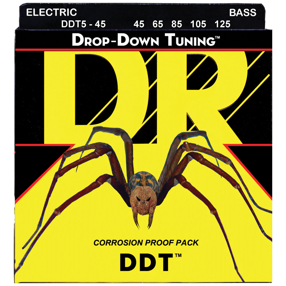 DR Strings DDT5-45 DDT™ Drop Down Tuning 5-String Bass Medium 45-125