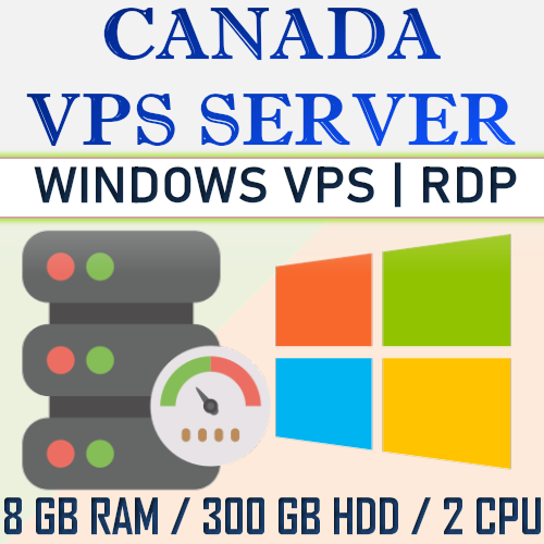 Windows / Linux - VPS Server / RDP Server / VPS Hosting - 8GB RAM + 300GB HDD