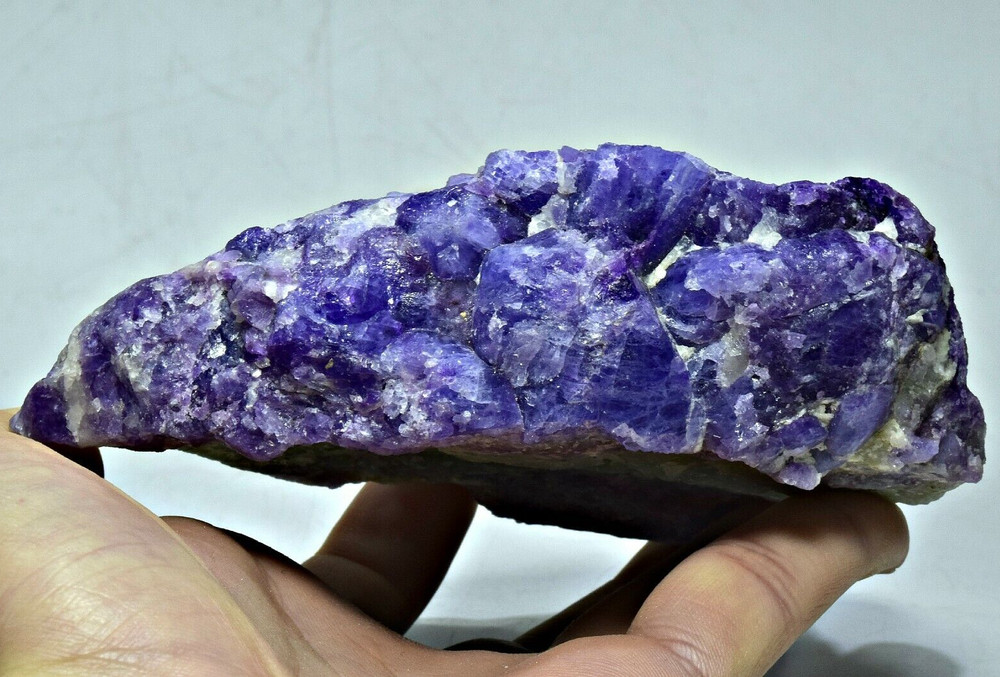 483g Fluorescent Phosphorescent Color Change Blue Hackmanite Crystals Specimen