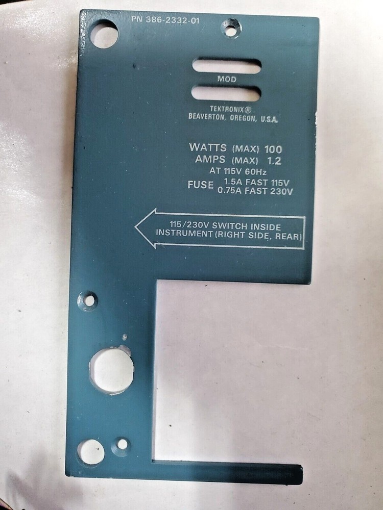 Tektronix 475 Front Panel & Bezel Replacement Set