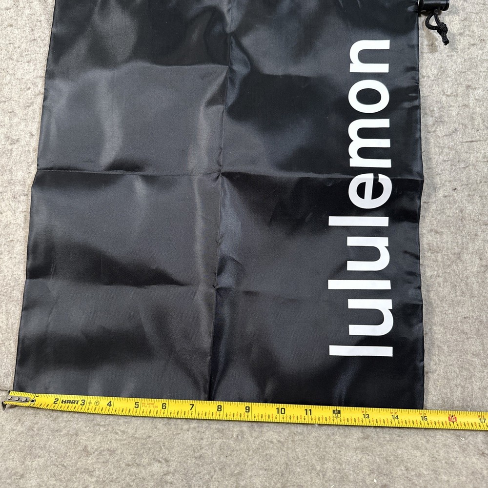 Lululemon Lightweight Gym Sack Drawstring Bag 13L Black Graphite