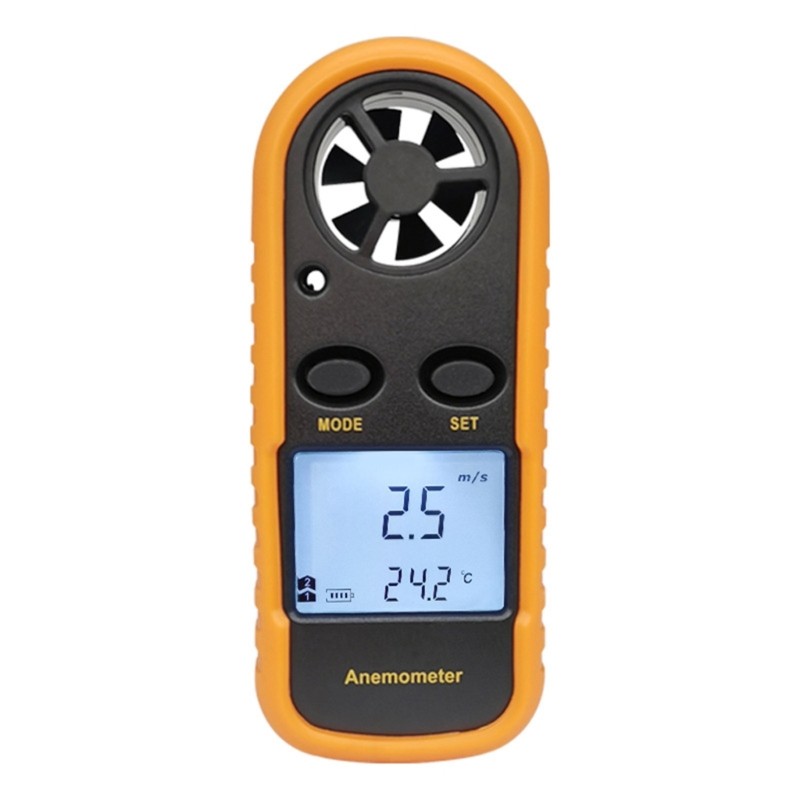Handheld Anemometer Digital WindSpeed Measurement Temperature Tester LCD Display