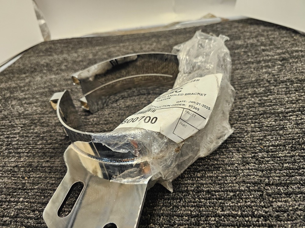 EXFlex ACP700-SC Chromed Stainless Clamp, 7" Diameter With Angled Bracket
