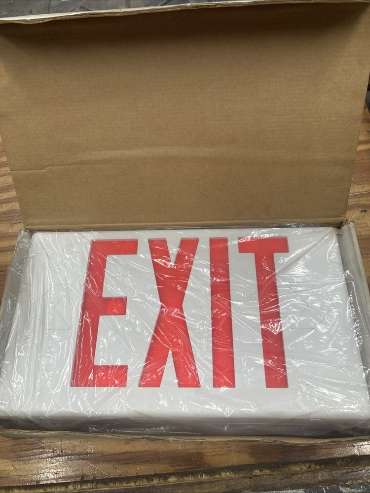LPX60RWH Cooper Lighting Sure-Lites  Exit Emergency Light LED Exit Sign 120-277V