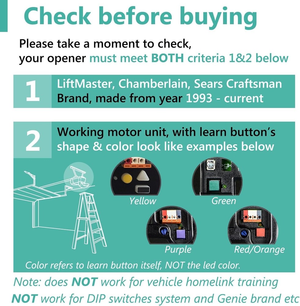 High-Quality LiftMaster Remote - Controls 3 Openers with Security+ Technology