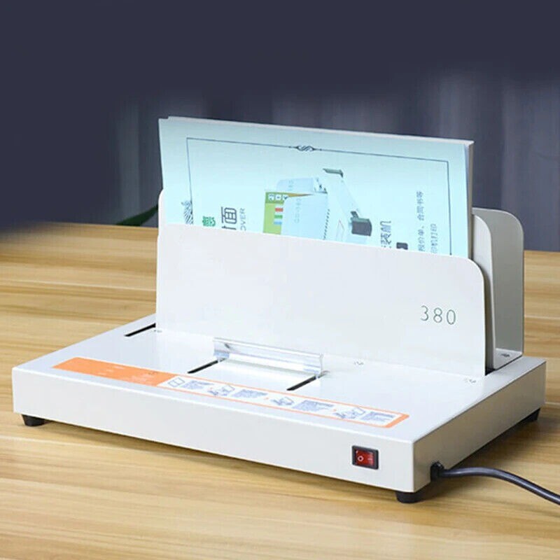 380 Hot Melt Binding Machine Full Automatic Glue Binding Machine A4 Book Cove