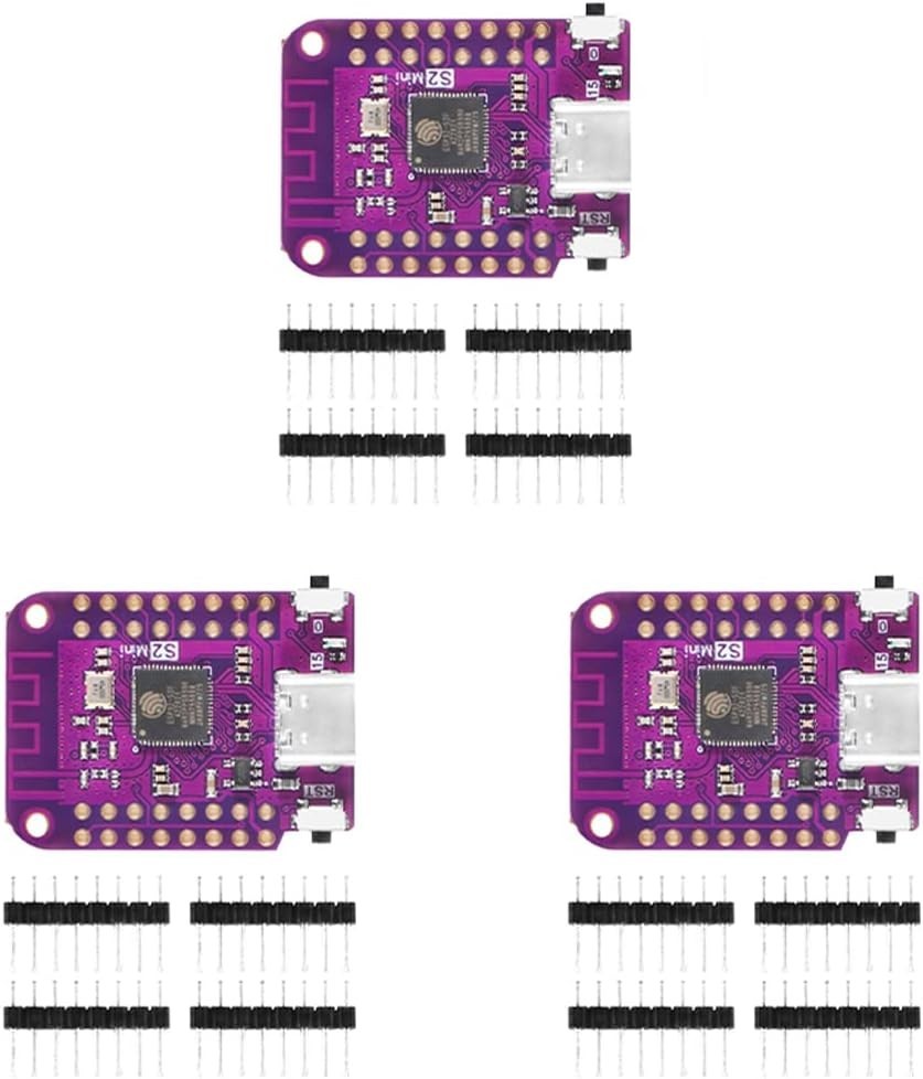 Versatile 3-Pack of S2 Mini WiFi Boards - 4MB Flash for Advanced Projects