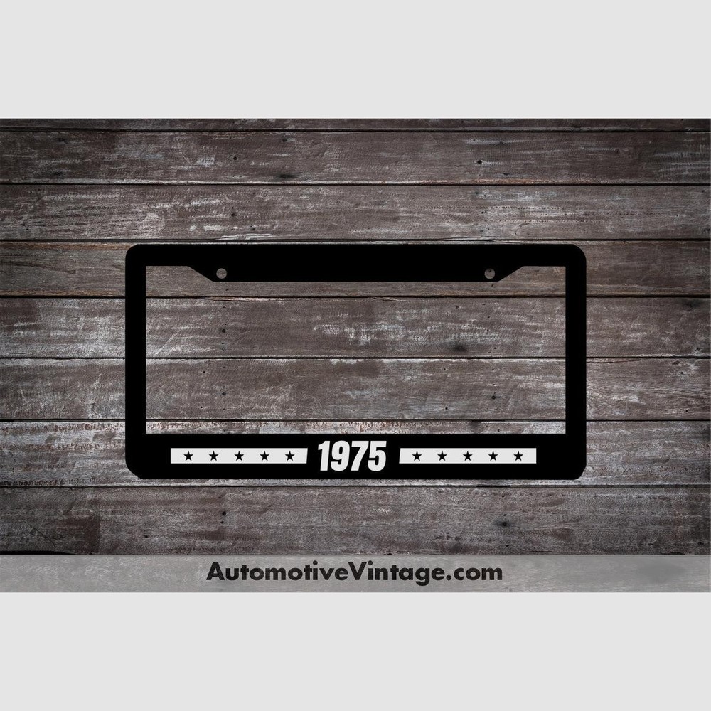 1975 Car Year License Plate Frame