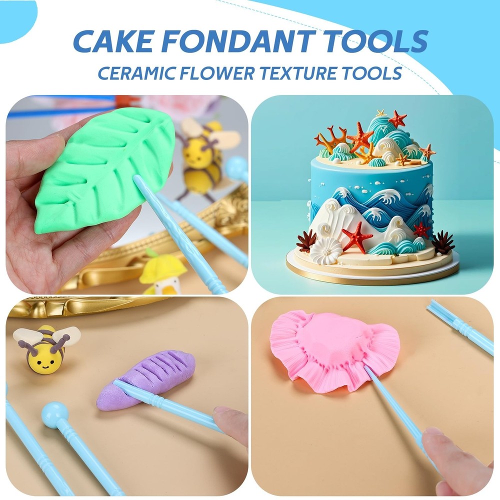 Polymer Clay Tools, Modeling Dotting Tools, Silicone Clay Sculpting Tool, Air...