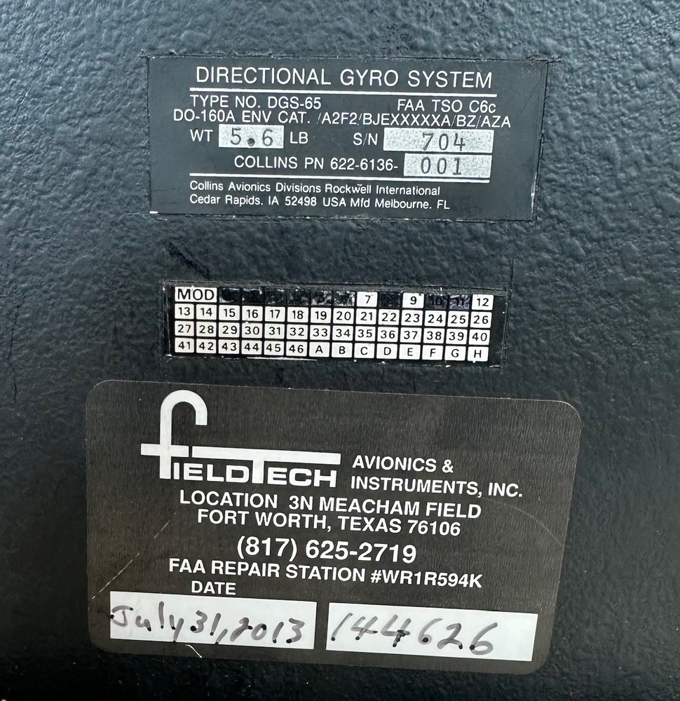 Collins DGS-65 Directional Gyro