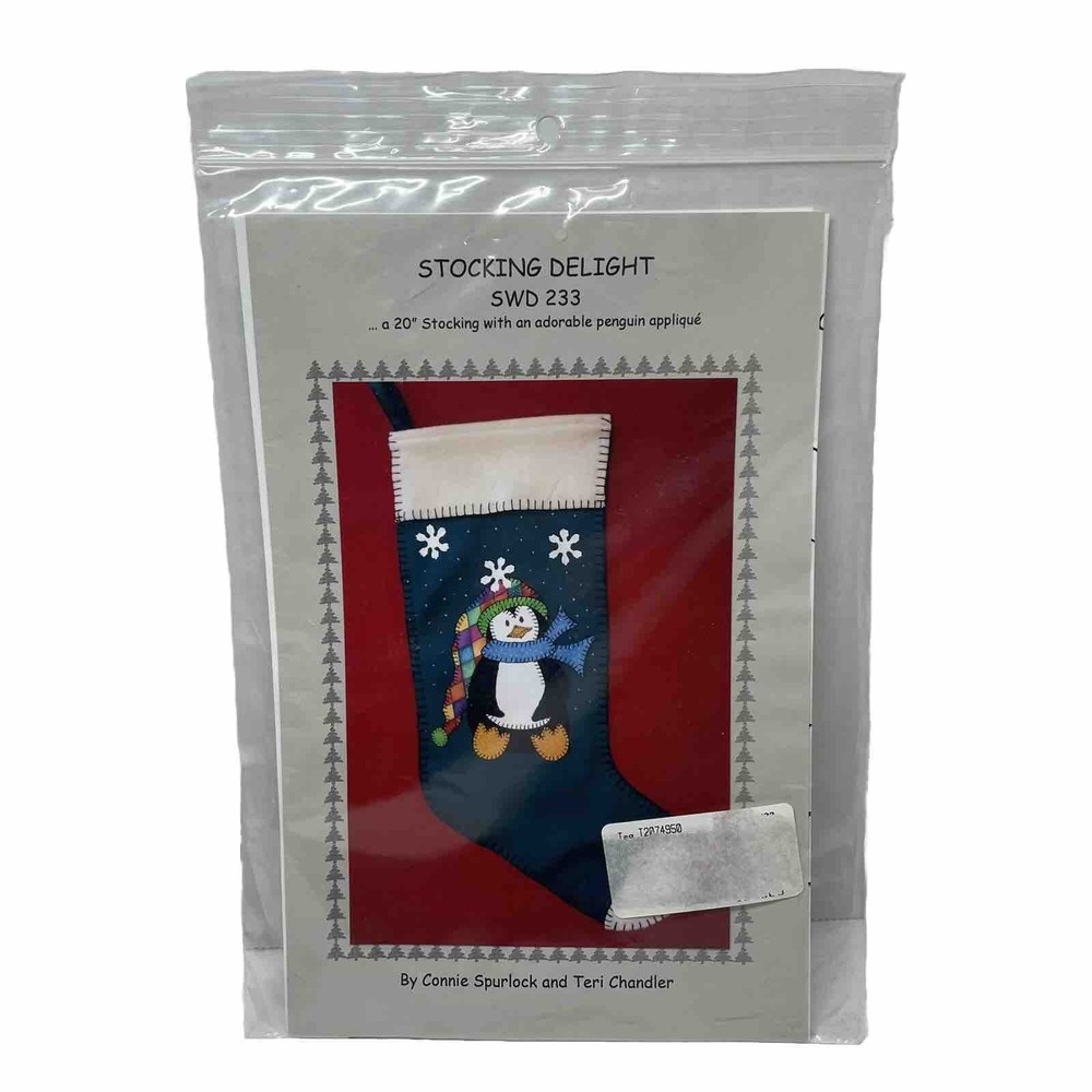 Stocking Delight Penguin Applique Pattern Connie Spurlock & Teri Chandler
