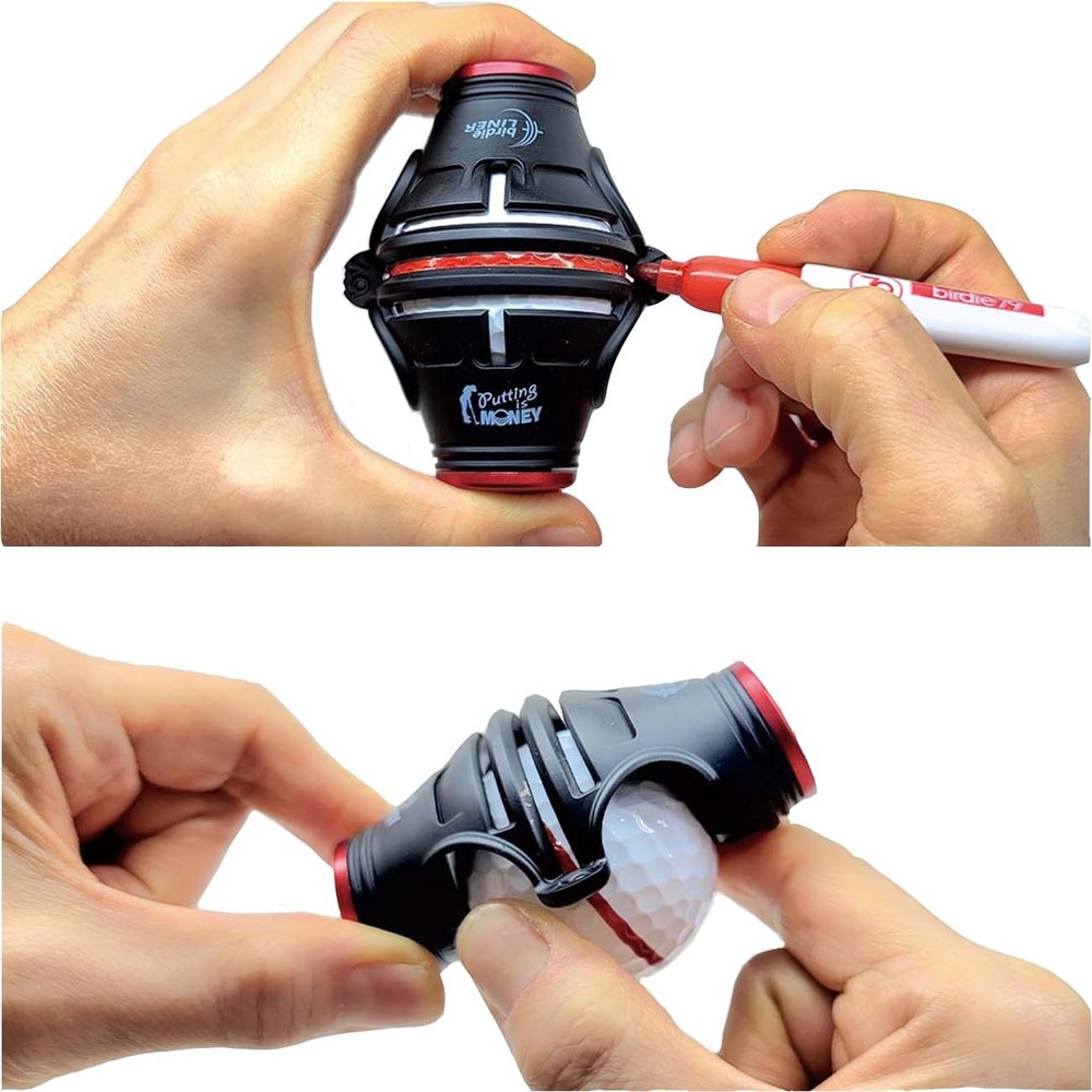 , 360Degree Golf Ball Marker & Slope Reading by Bubble Angle Alignment Tool S...