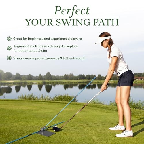 Golf Alignment Stick Holder Plate, Professional Swing Trainer, Practice Tool