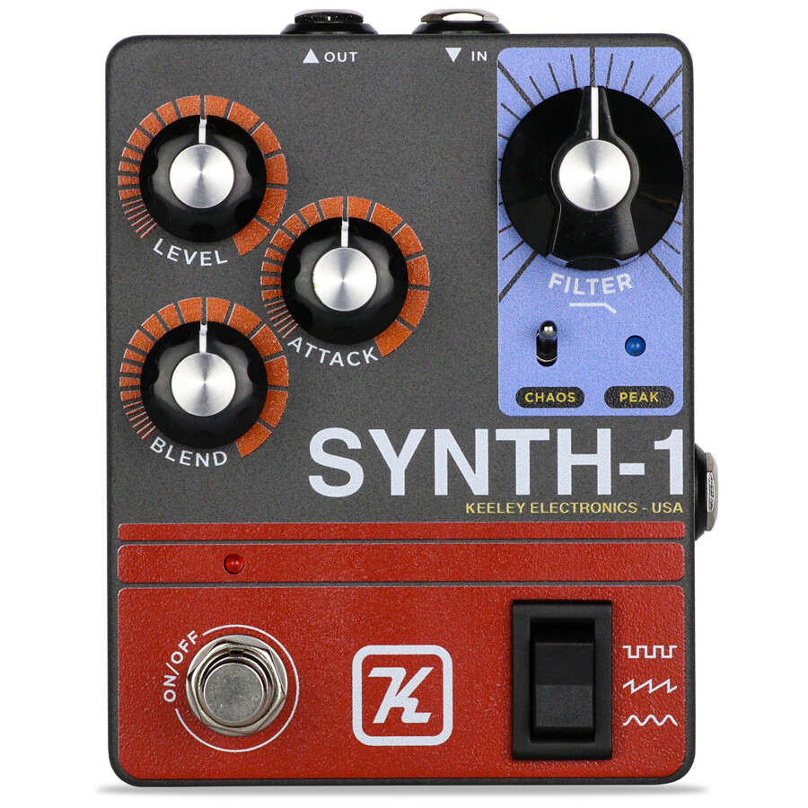 Keeley Electronics Synth-1 Reverse Attack Fuzz Wave Generator, New!