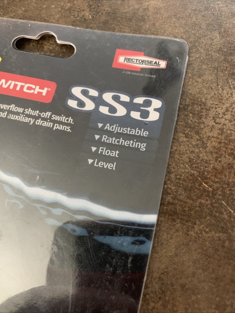 RECTORSEAL NEW SAFE-T-SWITCH SS3 97089 Adjustable Overflow Shut Off Switch