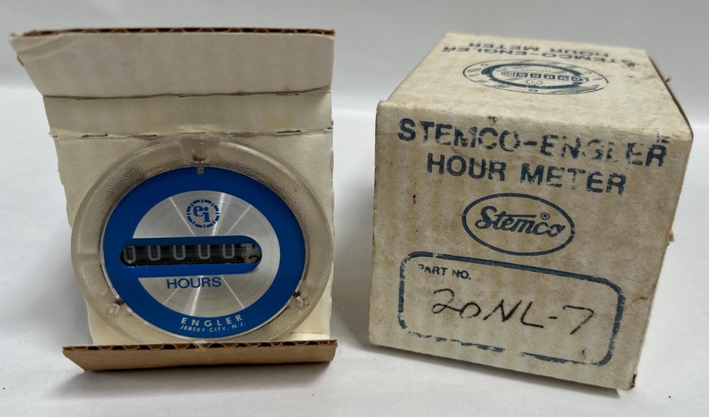 UNUSED Vintage Stemco Engler - Counter / Hour Meter (A8)