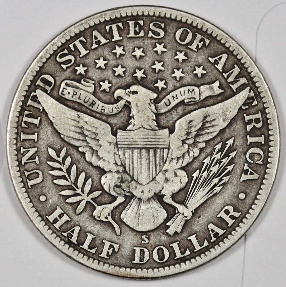 1912-s Barber Half. Fine. 196121