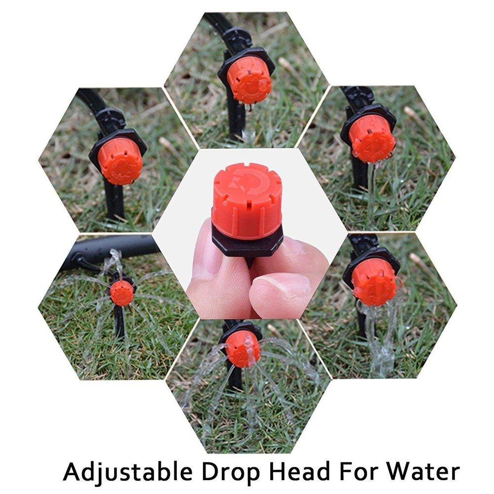50Ft Automatic Drip Irrigation System for Garden, 1/4" Micro Watering Kit wit...