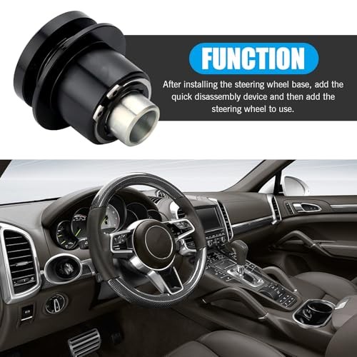 3 Hole Steering Wheel Quick Release Hub Adapter, 360 Steering Wheel Quick