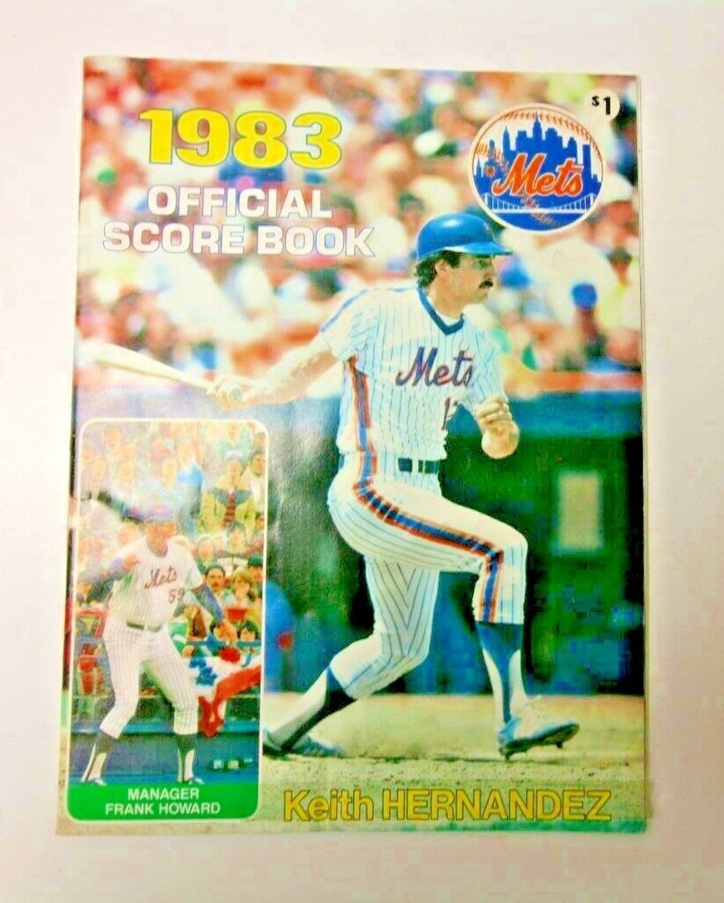 1983 NEW YORK METS MLB PROGRAM VS SAN FRANCISCO GIANTS GOOD CONDITION BASEBALL