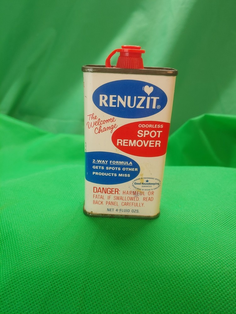 VTG  Renuzit  Spot Remover 4 Oz Tin  Empty Cincinnati OH