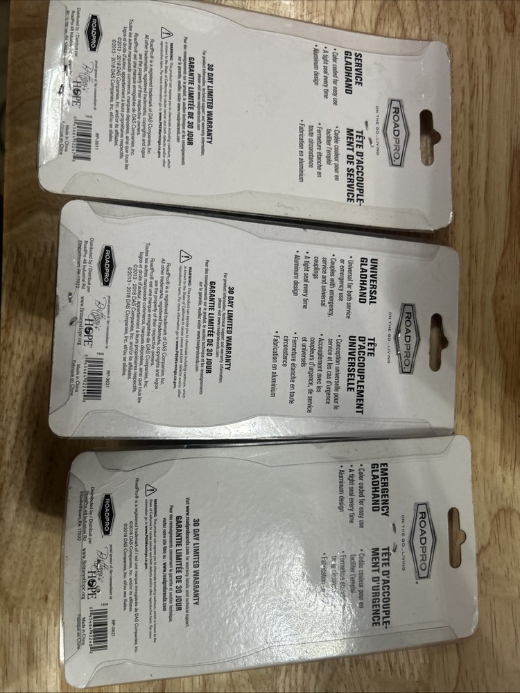 RoadPro Gladhand Bundle Universal, Emergency, And service