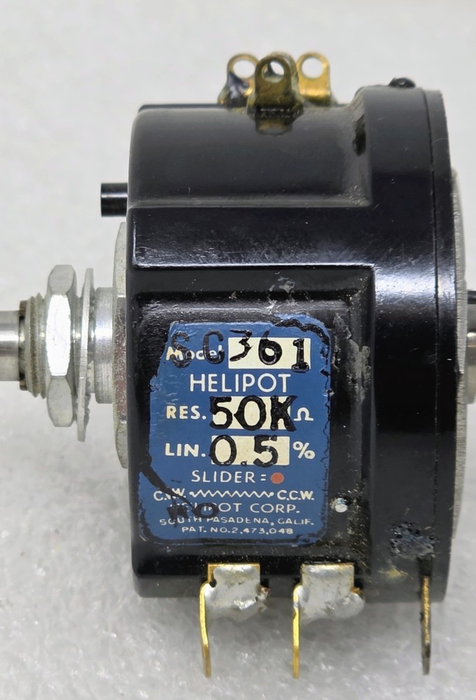 Beckman CCW Helipot Model SC361 50K Ohm 5% Linearity