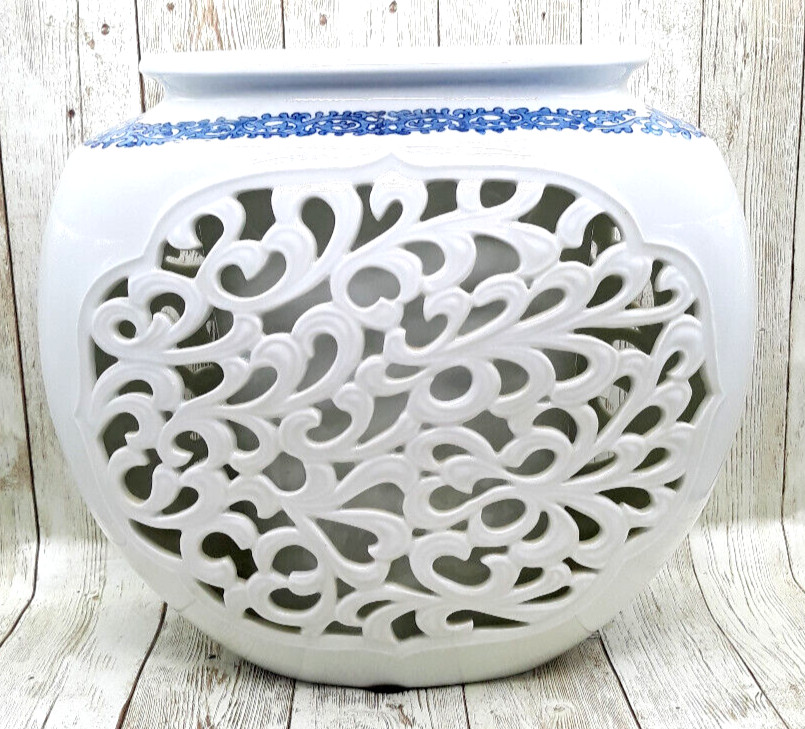 Yoshigama Openwork Vase Ceramic Openwork Interior Flower Vase