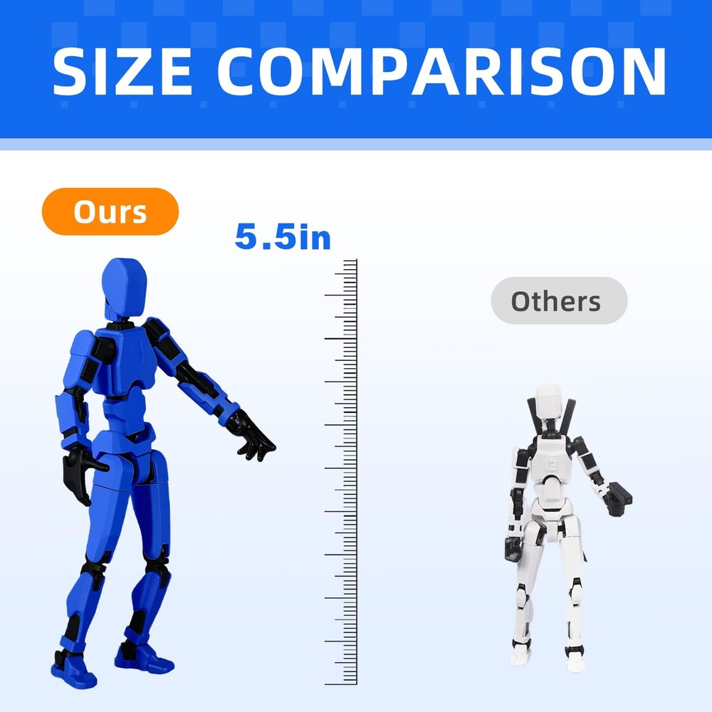 (Assembly Completed) 4 Packs Dummy13 Action Figure Set, 3D 6 inches, 4
