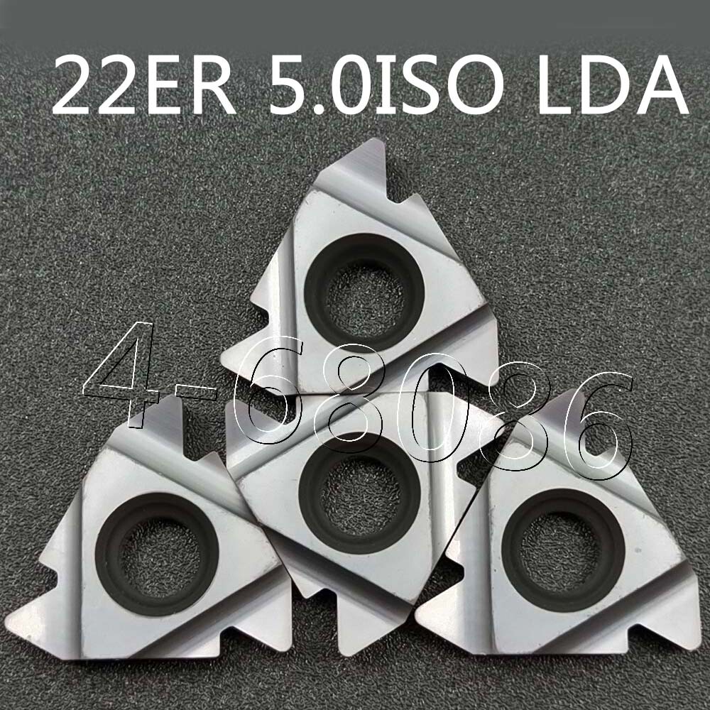 5PC 22IR 5.0ISO LDA 5mm picth Carbide insertS threading insert Indexable inserts