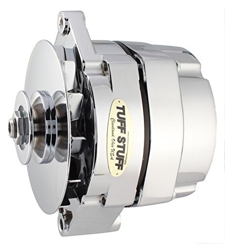 7102NA Chrome 80 Amp External Regulator Alternator for GM