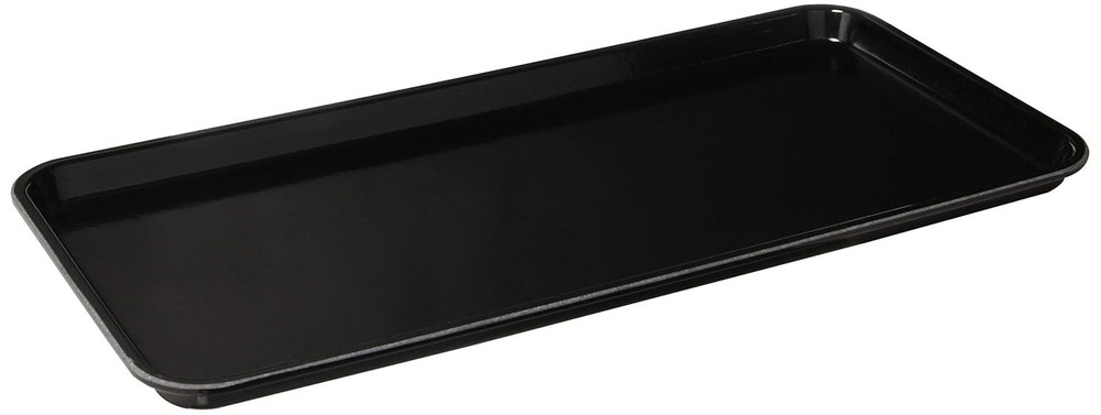 Rectangular Black Fiberglass Serving Tray