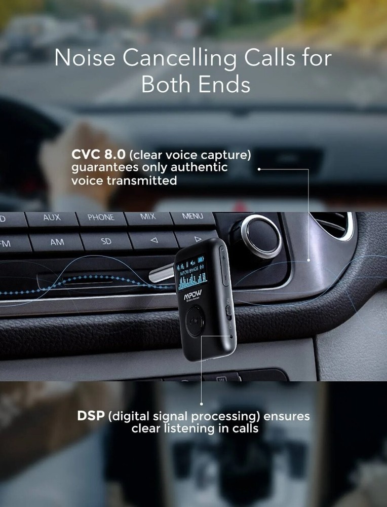 MPOW BH408A WIRELESS BLUETOOTH RECEIVER 3.5MM AUX IN