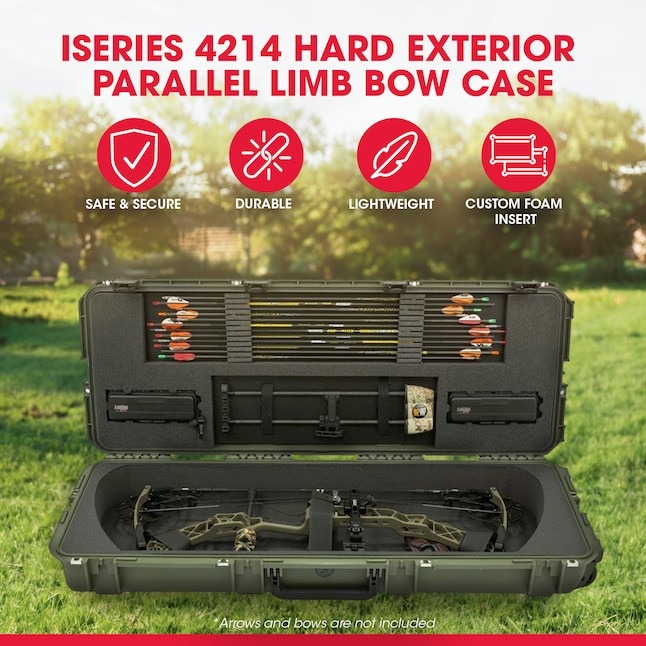 SKB Cases iSeries 4214 Hard Exterior Parallel Limb Bow Case Green