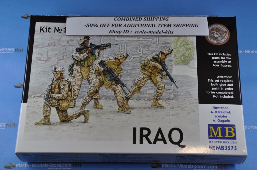 Master Box 3575 Events. Kit #1 US Marines model scale 1/35