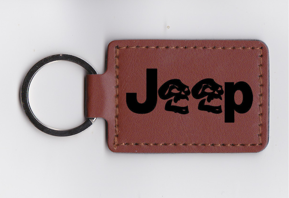 Jeep Leather Keychain