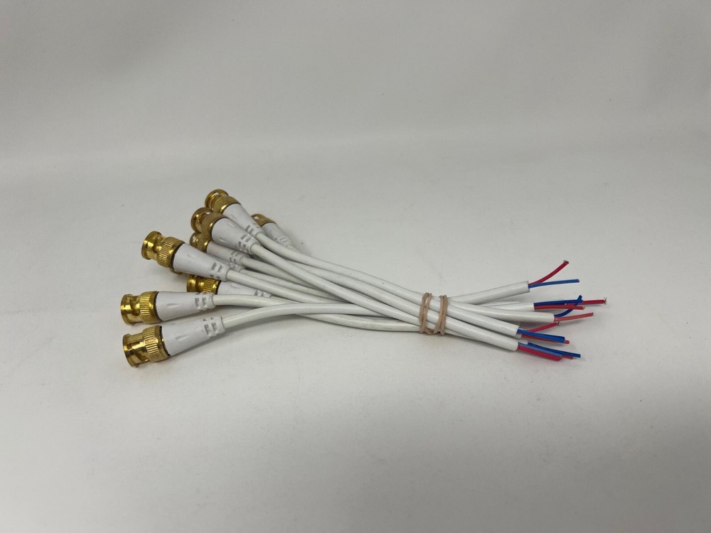 10PCS Male bnc cable pigtail bare for CCTV camera terminal adapters