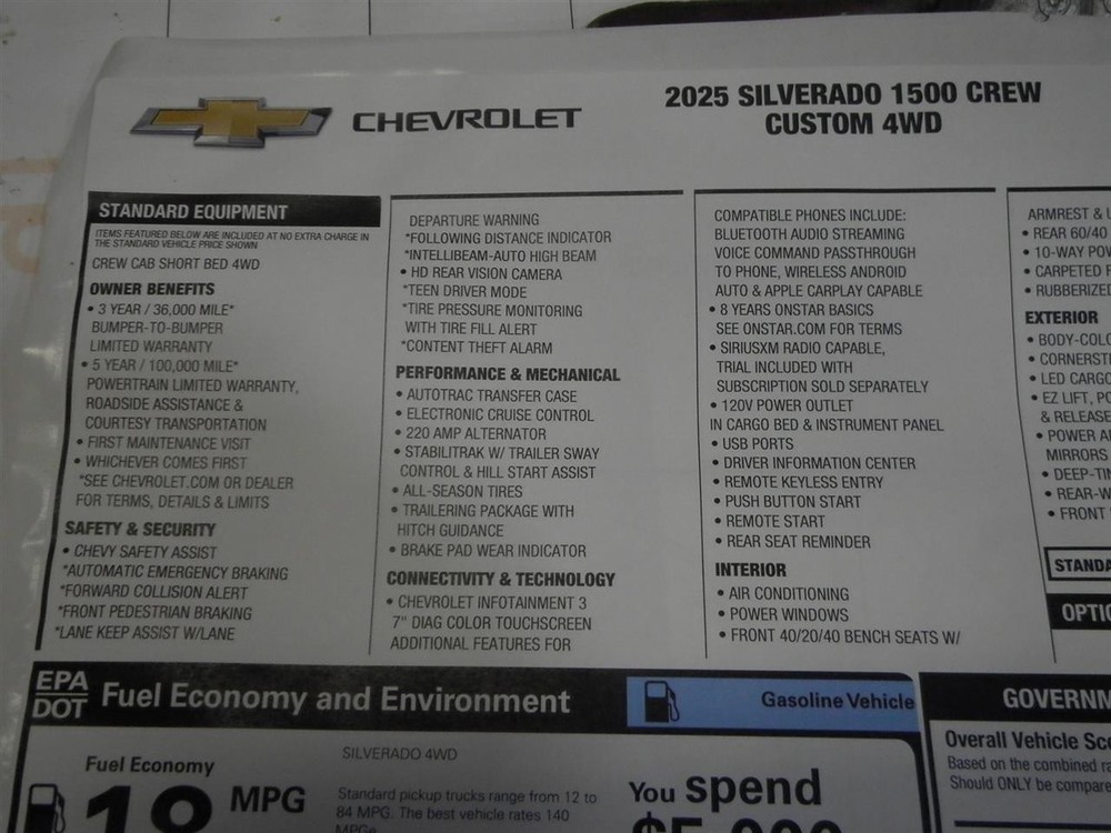 Chevrolet Silverado 1500 Pickup 2025 Automatic Transmission Control Module 2873