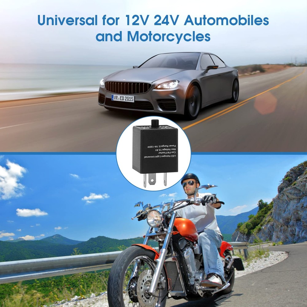 Flasher Relay, 3 Pin Adjustable LED popular